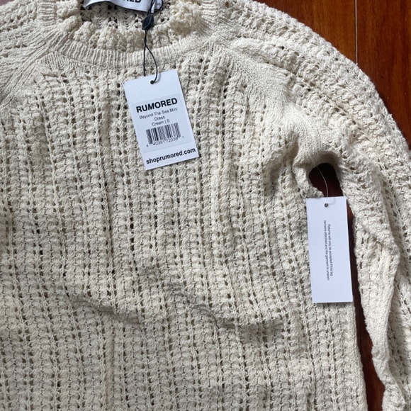 Rumored Cream knit dress - Picture 3 of 3